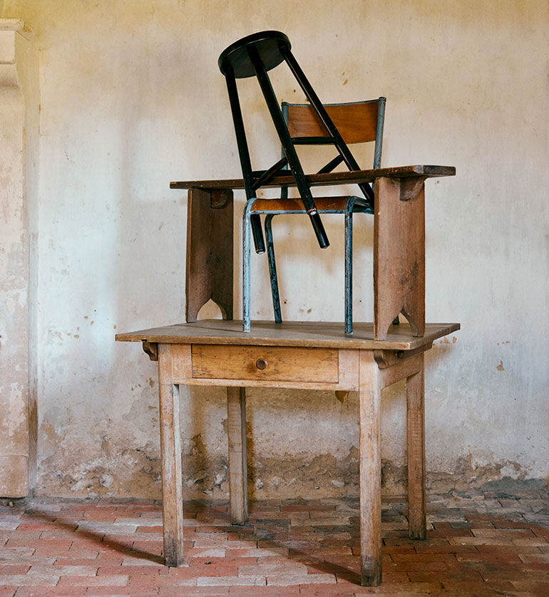 Tabouret en bois