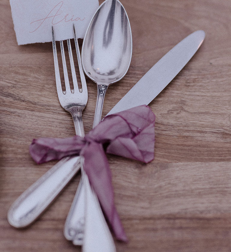 Cuillère de table vintage argent