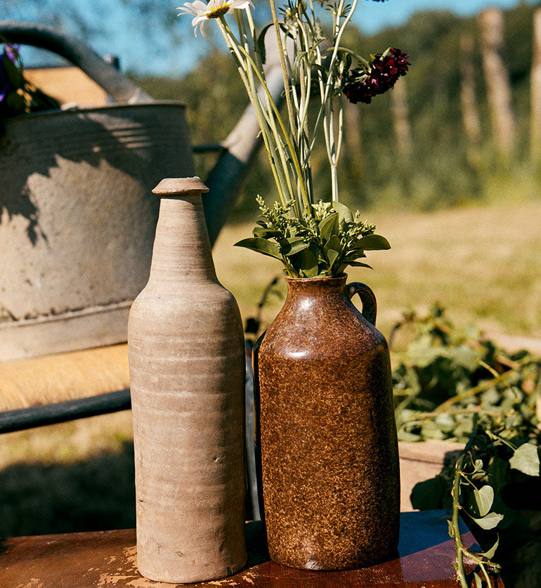 Bouteille vintage Grès