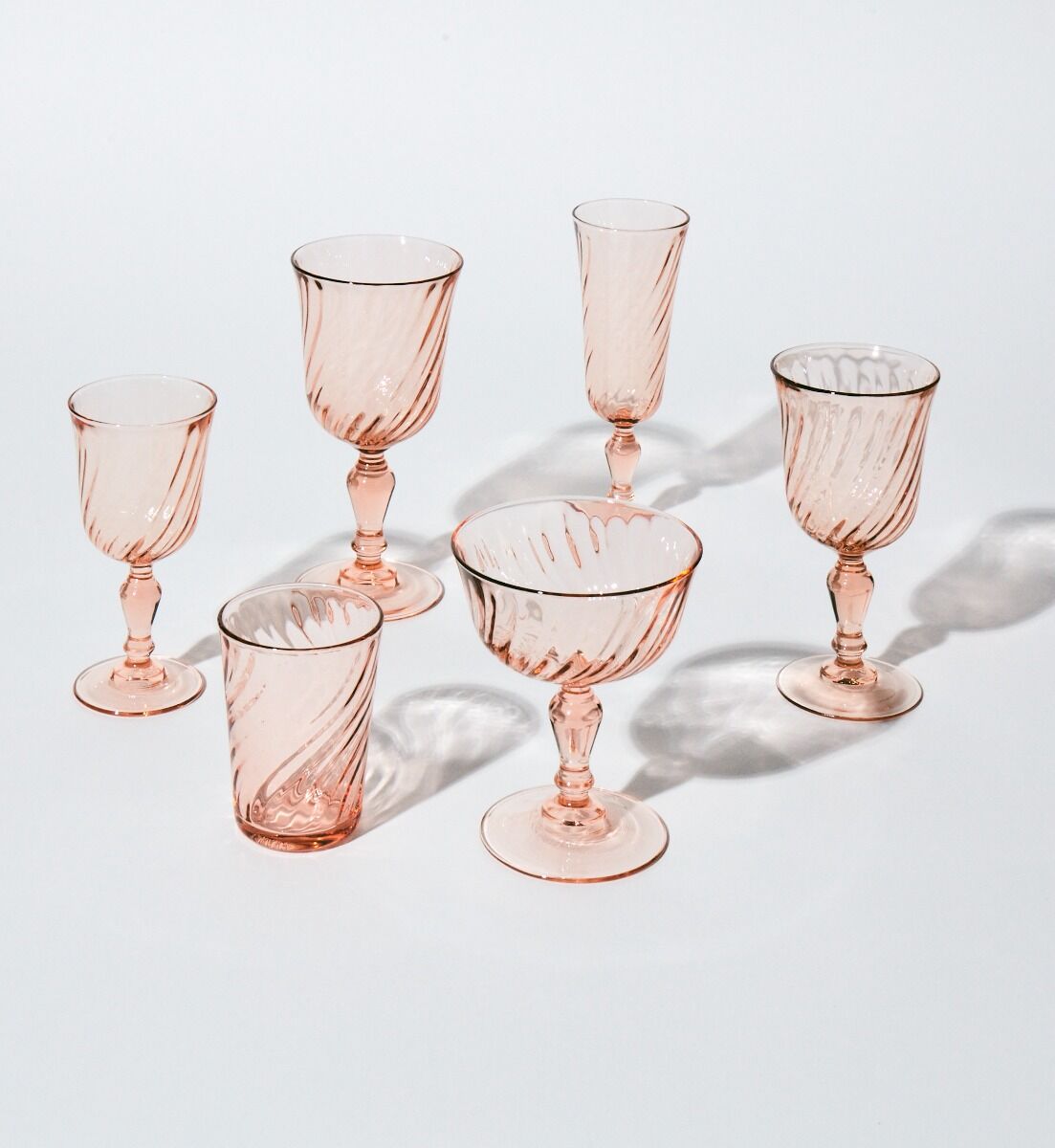 Verre à pied 14 cl vintage Rose