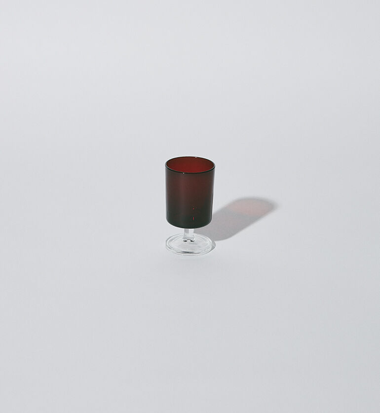 Verre à vin vintage Suède rouge