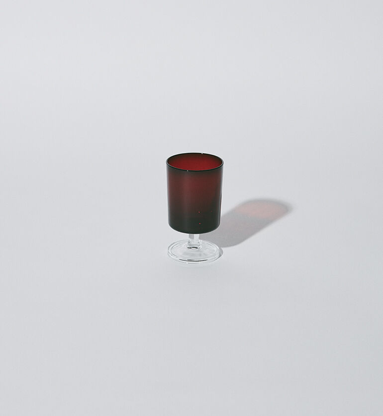 Verre à eau vintage Suède rouge