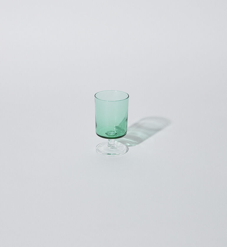 Verre à eau vintage Suède vert