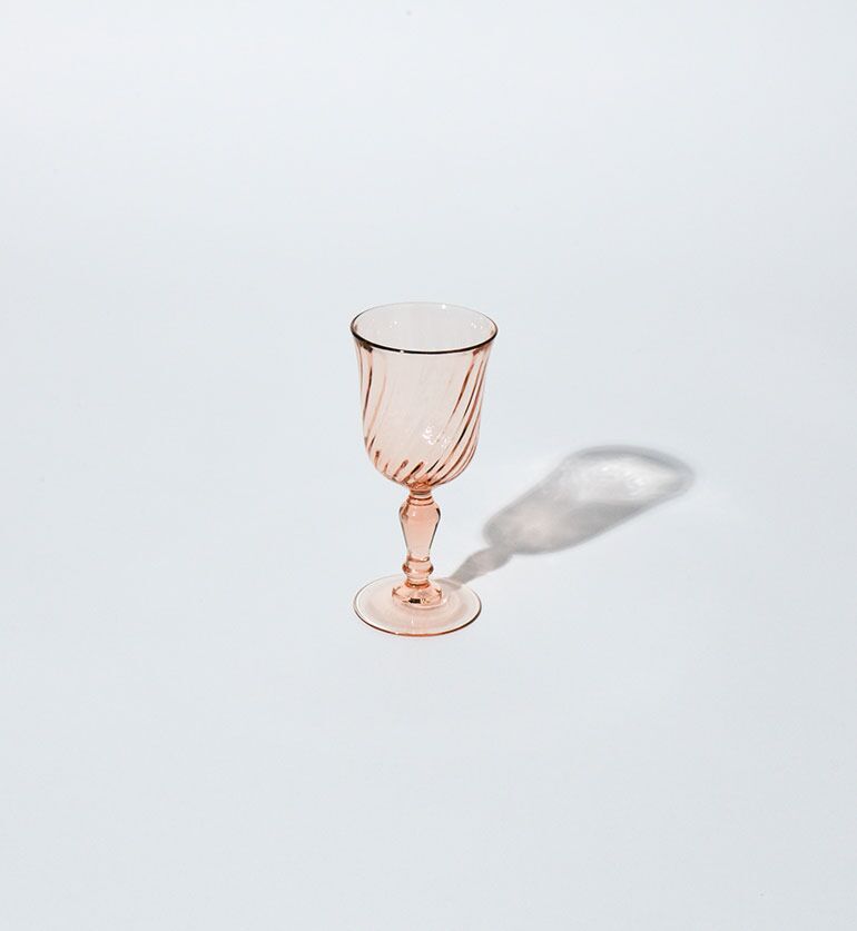 Verre à pied 18 cl vintage Rose